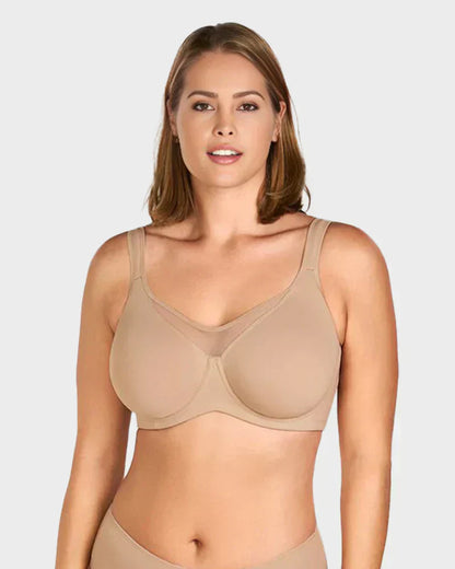 💆 Sutiã Plus Size Feminino Elegante, Transparente e Cobertura Total