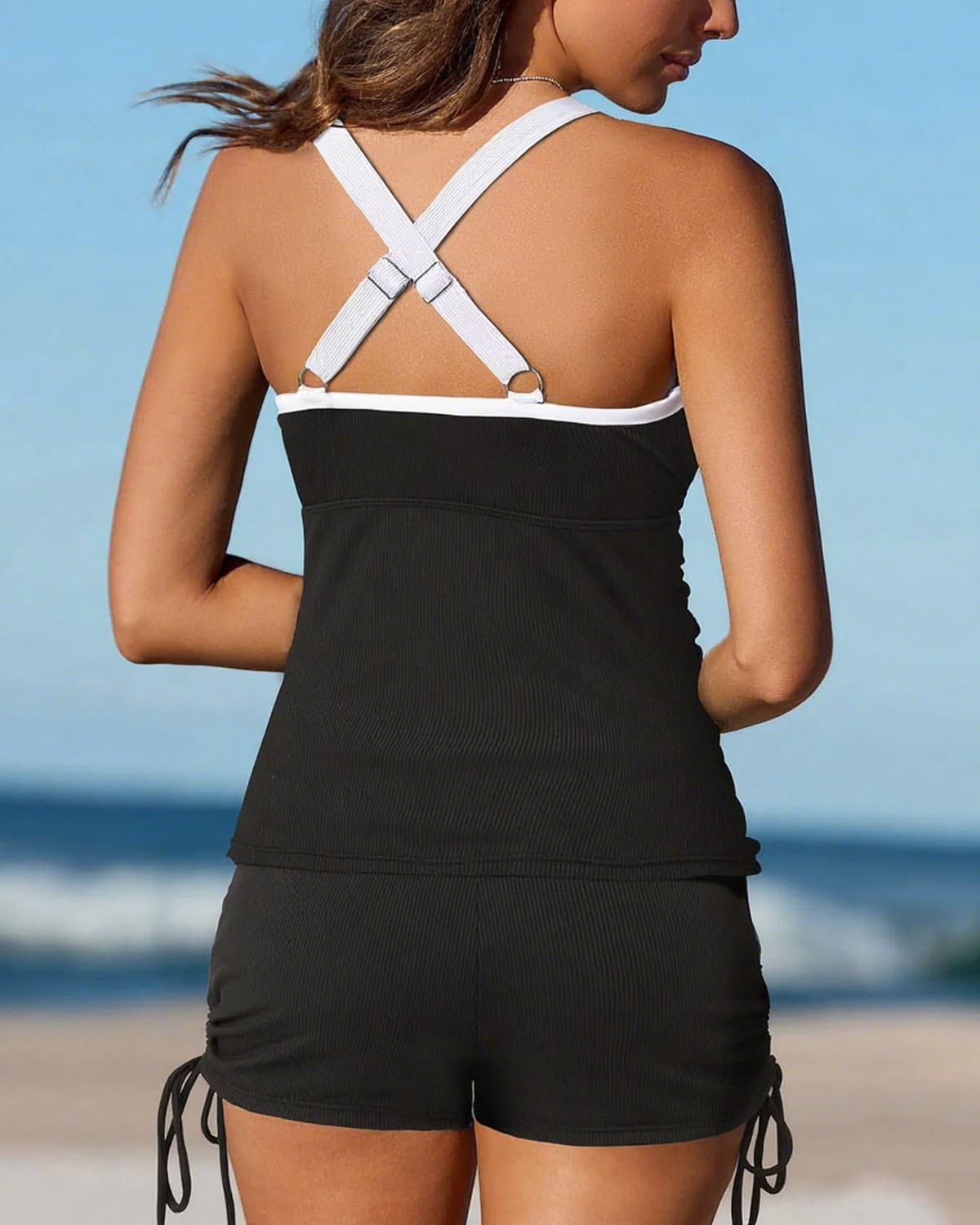✨👙 Tankini feminino 2 peças com controle de barriga – conforto e segurança no verão