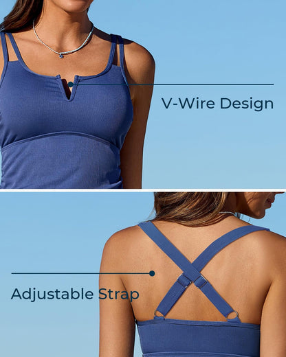 ✨👙 Tankini feminino 2 peças com controle de barriga – conforto e segurança no verão