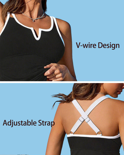 ✨👙 Tankini feminino 2 peças com controle de barriga – conforto e segurança no verão