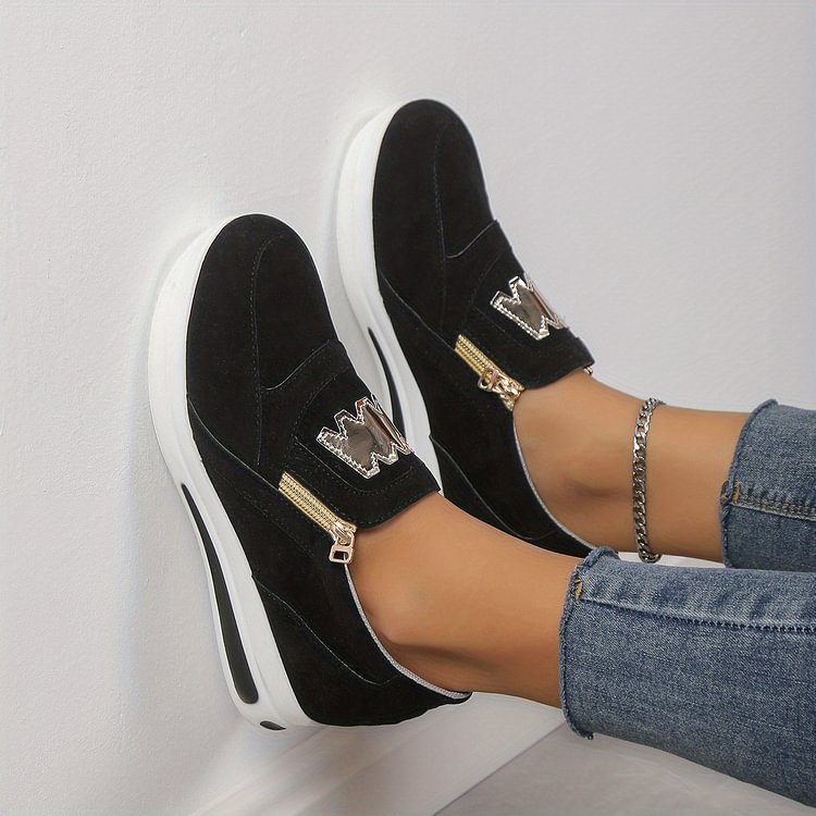 Women's Casual Platform Slip-on Sneakers👞