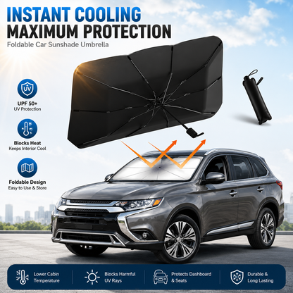 ☀️🚗 Protetor solar para para-brisa automotivo – bloqueia calor e raios UV