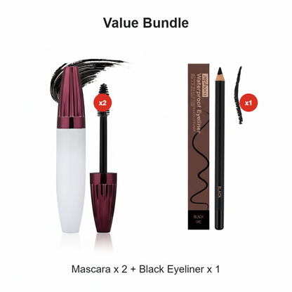 👁️✨ Rímel à prova d’água com efeito volume e curvatura – cílios perfeitos o dia todo