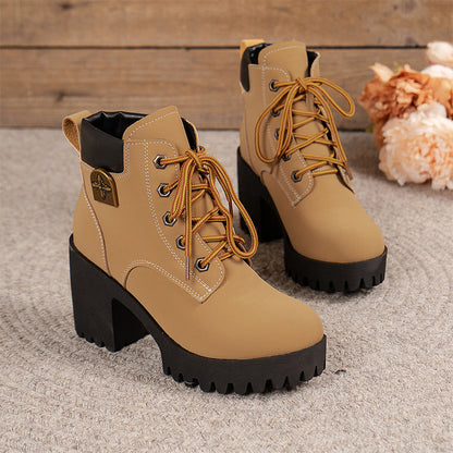 🔥Seasonal Bestsellers-2025 new British style thick-soled Martin boots