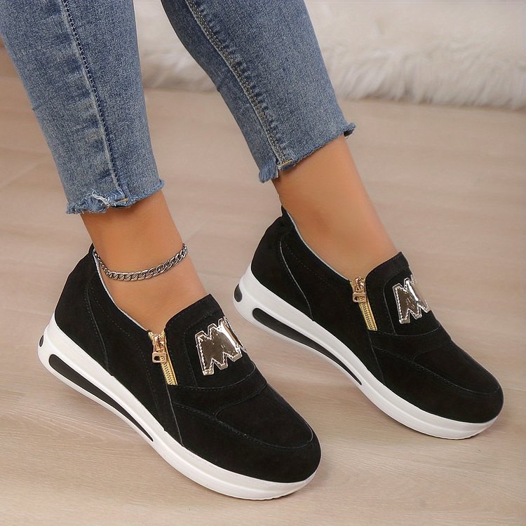 Women's Casual Platform Slip-on Sneakers👞