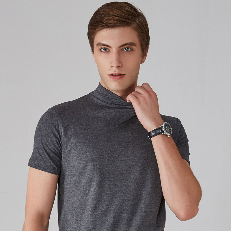 💥Limited Sale 70% OFF💥Men's High Neck Slim Fit T-shirt