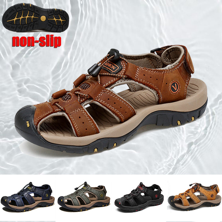 🔥 NEW HOT SALE 🔥Comfortable leather outdoor beach shoes【Buy 2 pairs , Free shipping】