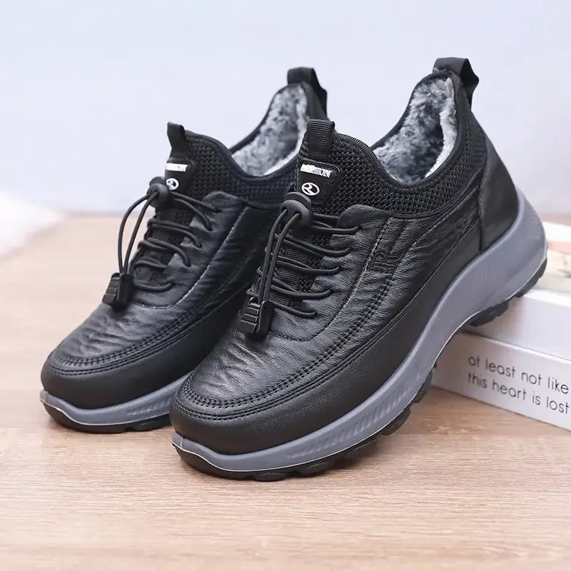 Thick women's casual shoes for autumn and winter with soft non-slip soles