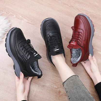 Thick women's casual shoes for autumn and winter with soft non-slip soles