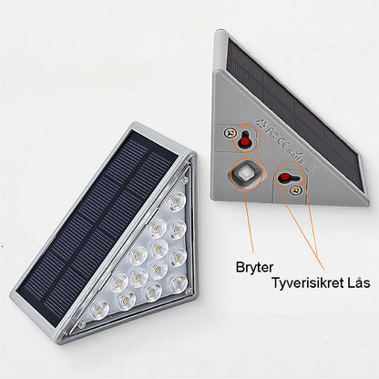 LED Solstegbelysning Vattentäta Utomhustrapporljus