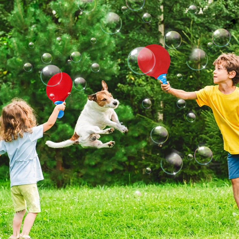 Creative Ping Pong Paddle Sets for Soap Bubbles