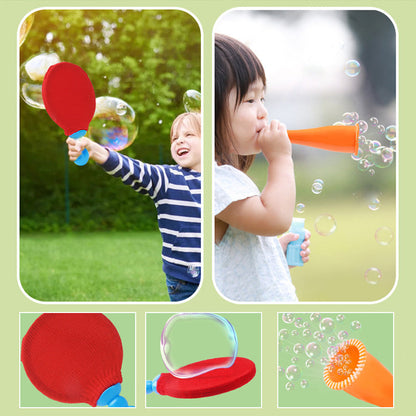 Creative Ping Pong Paddle Sets for Soap Bubbles