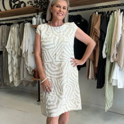 ✨2025 Ny Boho Vintage Casual Klänning med tryck💃