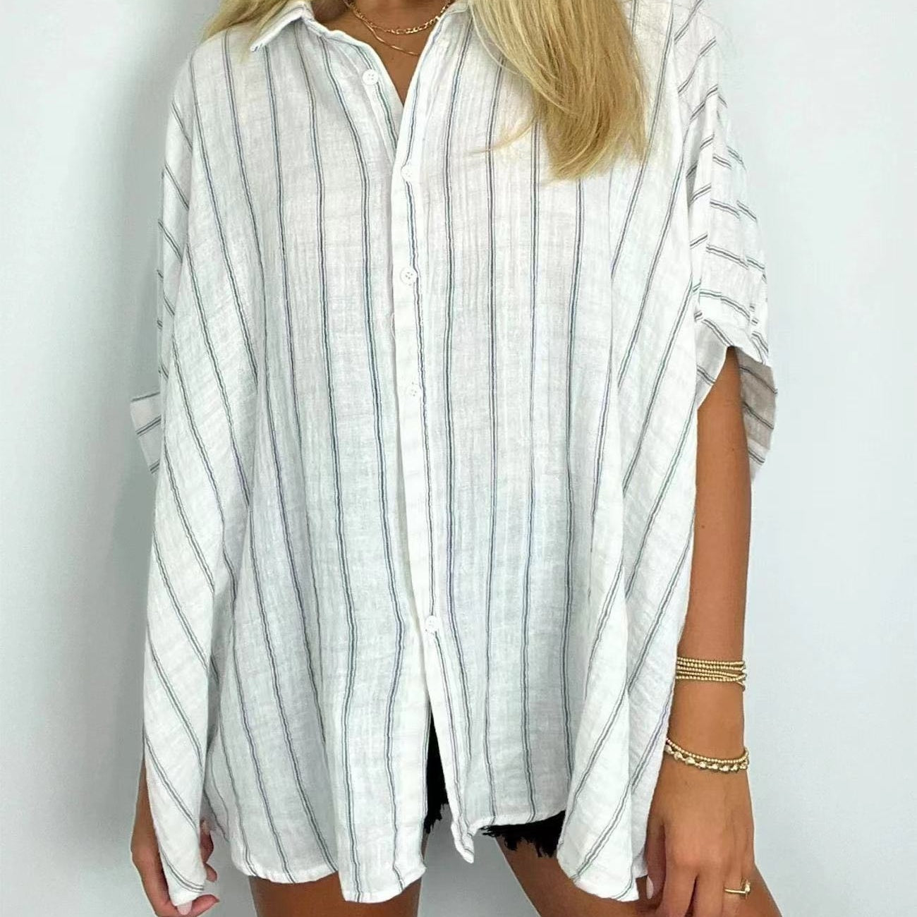 🌸Hot sale 54% OFF🌸Women's Casual Striped Shirt-Keep you comfortable all day long