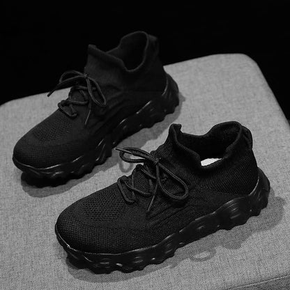 🔥2026 Newest Models-Women's Ultra-Comfort Breathable Lace-Up Knit Sneakers