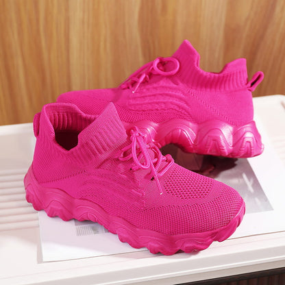🔥2026 Newest Models-Women's Ultra-Comfort Breathable Lace-Up Knit Sneakers
