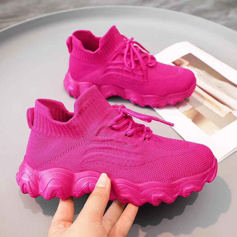 🔥2026 Newest Models-Women's Ultra-Comfort Breathable Lace-Up Knit Sneakers