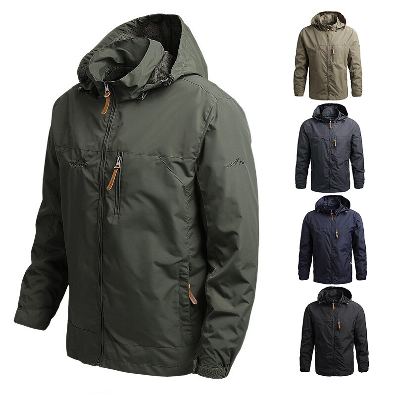 Climbing Field Jacket Men's Windproof Outerwear Waterproof Softshell Jacket Coat