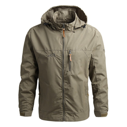 Climbing Field Jacket Men's Windproof Outerwear Waterproof Softshell Jacket Coat