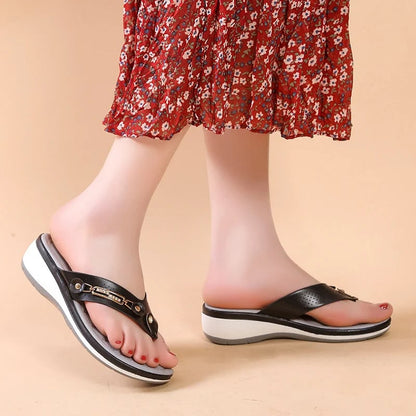 🎀 Flip-flops for women with cushioning that provides arch support
