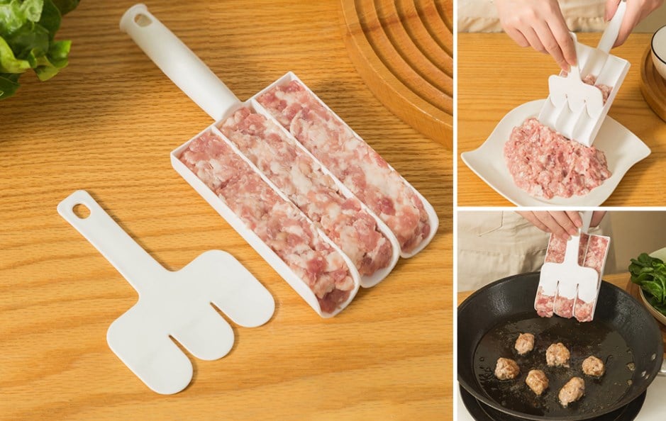 🔥Compre 2 Leve 1 Grátis🔥 Modelador de Três Almôndegas Criativo para Cozinha