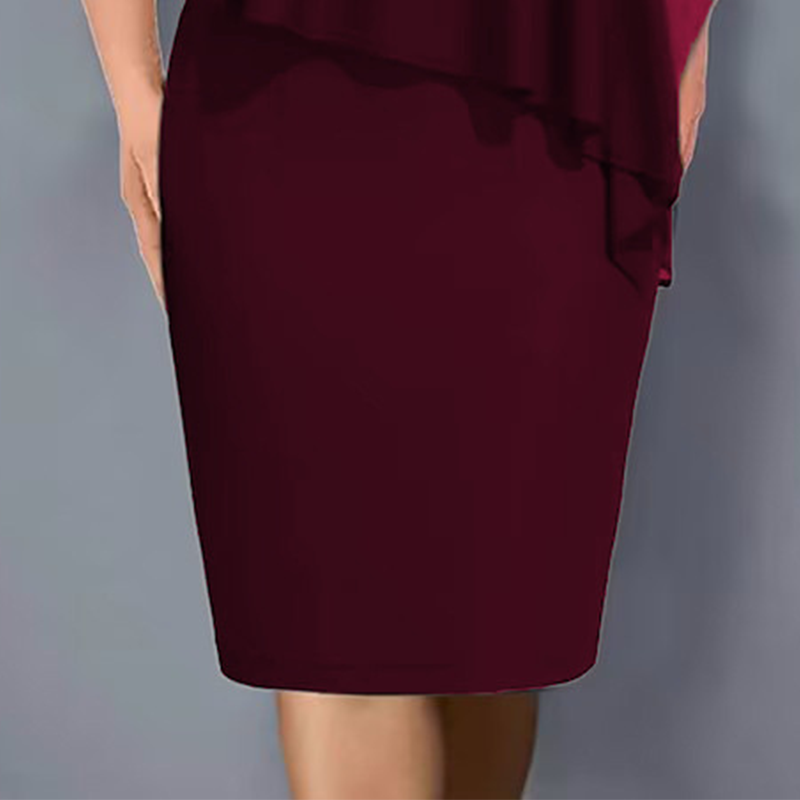 🌸Promoções de Verão 2026💐Vestido-capa com decote em V e strass, com sobreposição de chiffon