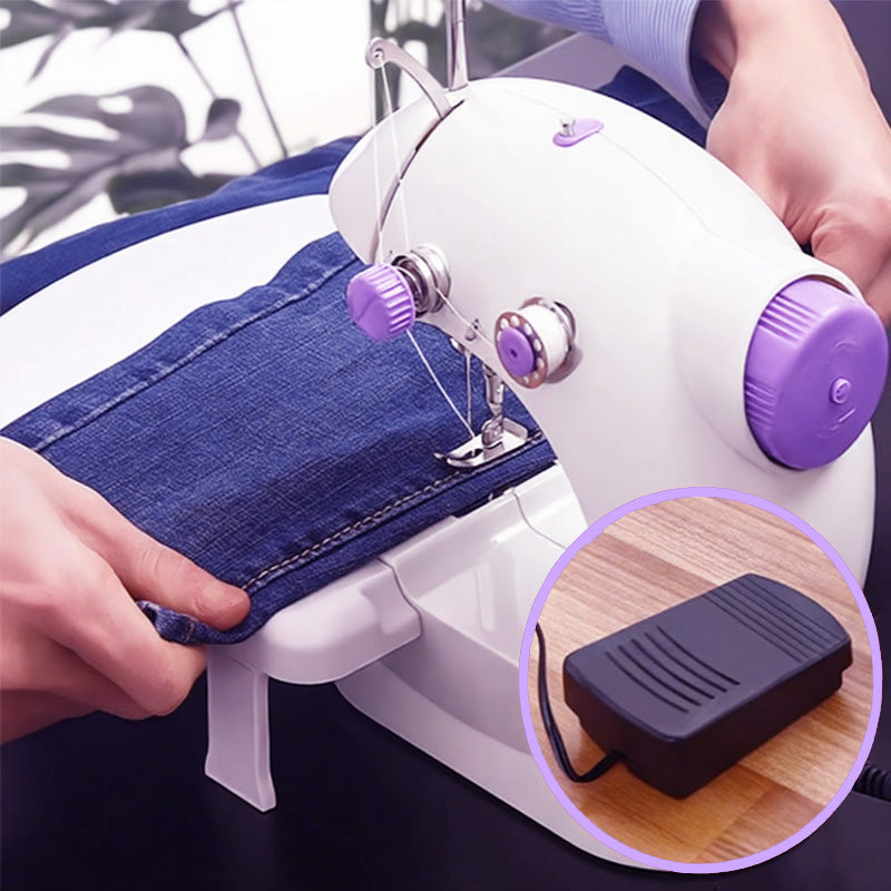 ⏰ Último dia de promoção imperdível!!⌛ 🧵 Máquina de costura elétrica em formato mini🎀