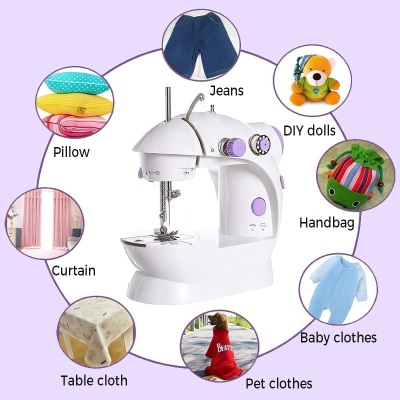 ⏰ Último dia de promoção imperdível!!⌛ 🧵 Máquina de costura elétrica em formato mini🎀