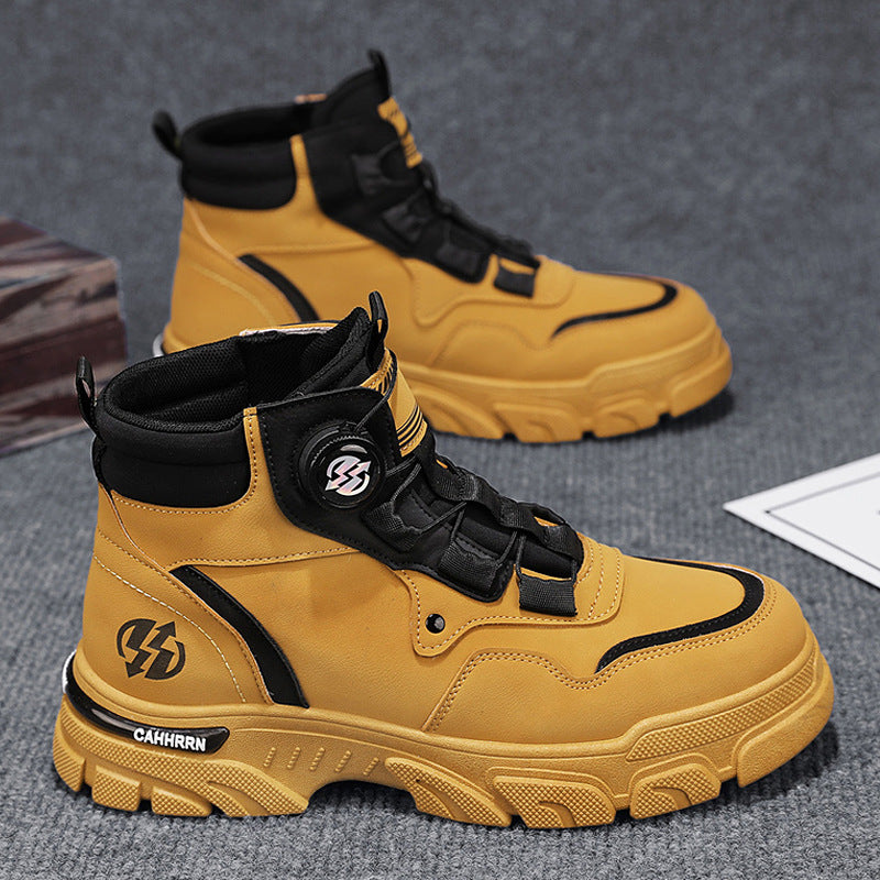 ⏳Time-limited Special⏰Men's outdoor swivel buckle work shoes（Waterproof, Anti-slip, Anti-smash）