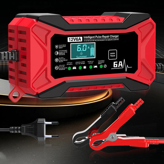 🔥Ofertas en promoción-Cargador Inteligente de Batería para Auto y Motocicleta