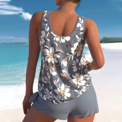 👙🌺בגד ים טנקיני מודפס לנשים