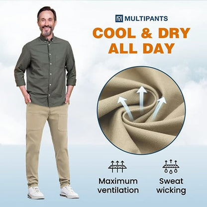 👖 MultiPants – מכנסי קרגו גמישים עם 6 כיסים ✨ | בד סופג לחות ועמיד | S-4XL 🔥 | נמכרו 50,000+