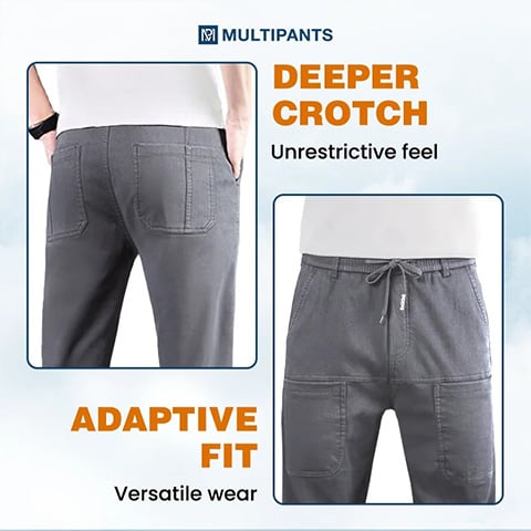 👖 MultiPants – מכנסי קרגו גמישים עם 6 כיסים ✨ | בד סופג לחות ועמיד | S-4XL 🔥 | נמכרו 50,000+