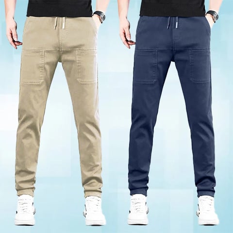 🔥👖 MultiPants masculinas elásticas – conforto total e liberdade de movimento  ✔ Versão 2 (dor + solução)