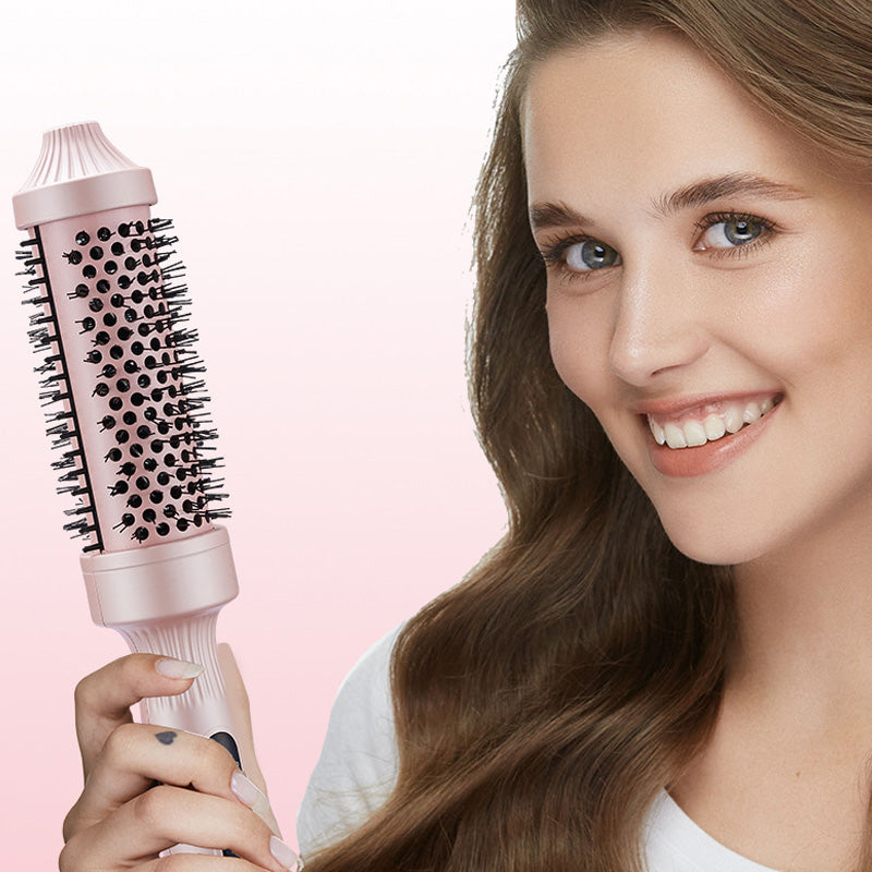 ✨💇‍♀️ Escova modeladora 2 em 1 – alisa, reduz frizz e dá brilho em minutos