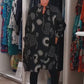 Abito Elegante a Maniche Lunghe con Stampa