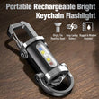 🔦 Lanterna recarregável para chaveiro – 300 lúmens, carregamento via USB-C e design compacto e inquebrável para uso diário (EDC) ⚡