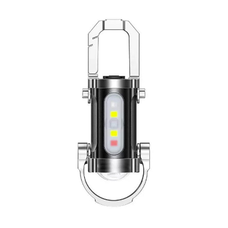 🔦 Lanterna recarregável para chaveiro – 300 lúmens, carregamento via USB-C e design compacto e inquebrável para uso diário (EDC) ⚡