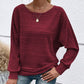 🌹Saldi autunnali - 50% di sconto🌹Maglia a righe con collo rotondo e maniche lunghe