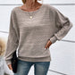 🌹Saldi autunnali - 50% di sconto🌹Maglia a righe con collo rotondo e maniche lunghe