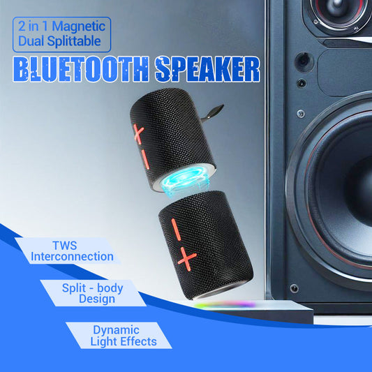 📢Tiempo limitado 50% de descuento📢2 en 1 Altavoz Bluetooth Magnético Dual Splittable💥