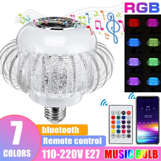 Bombilla LED RGB con Bocina Bluetooth y Control Remoto