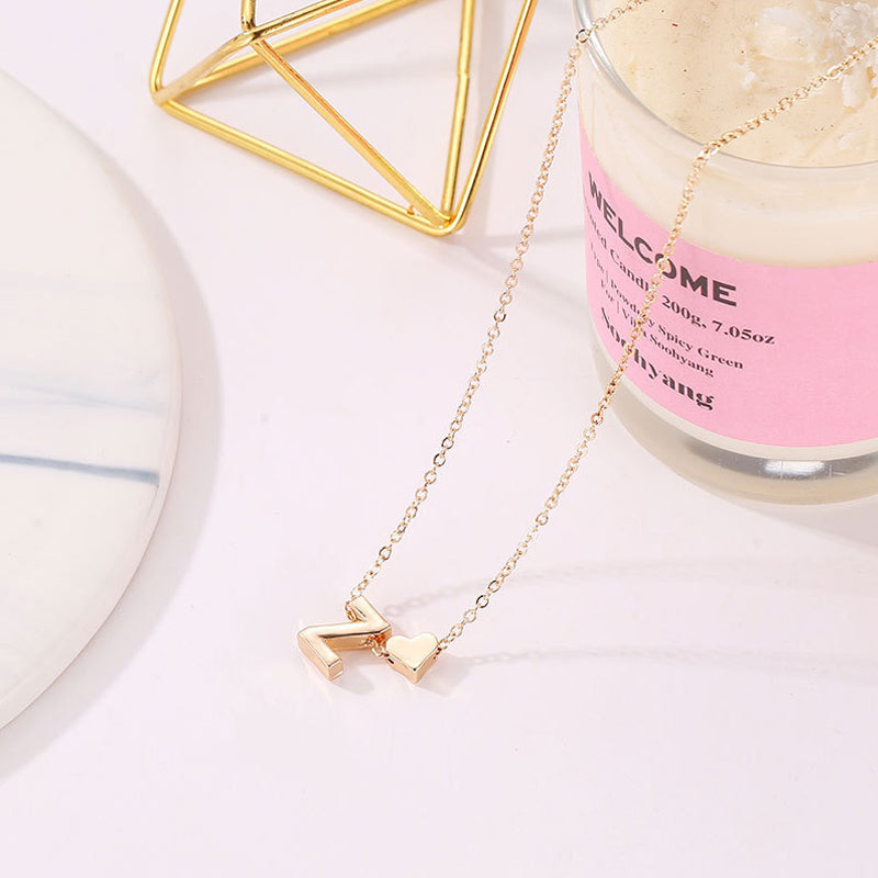 🔥Christmas Sale 50% OFF!!🔥Tiny Initial Necklaces Golden Heart Letter A-Z💖FREE SHIPPING TODAY🚀