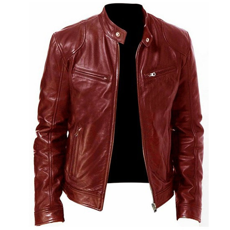 ⏳Limited-time 50% off⏰Men's Trendy Zip-Up Stand Collar Jacket🧥