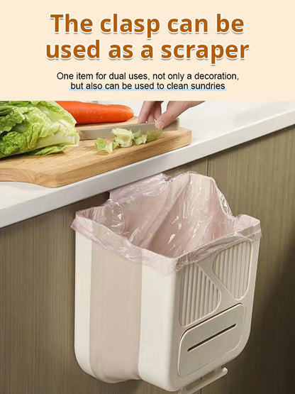 🗑️ Lixeira Dobrável de Pendurar para Cozinha – Economia de Espaço, Prática e Fácil de Limpar