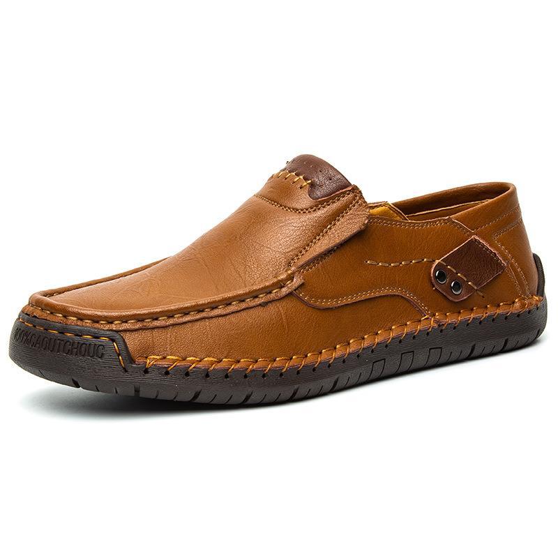 👞✨ Classic Men’s Slip-On Leather Shoes – Premium Calfskin, All-Day Comfort & Effortless Style 👔👌 Step into Elegance & Get 60% OFF Today!