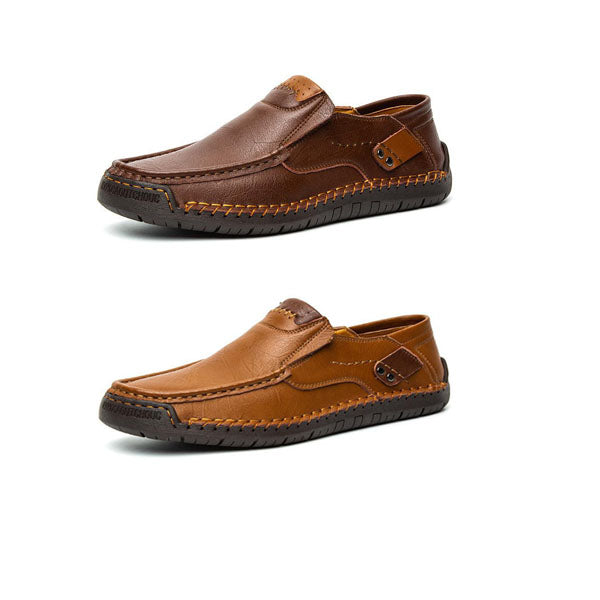 👞✨ Classic Men’s Slip-On Leather Shoes – Premium Calfskin, All-Day Comfort & Effortless Style 👔👌 Step into Elegance & Get 60% OFF Today!