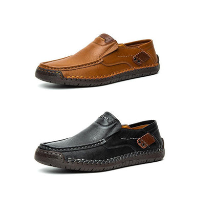 👞✨ Classic Men’s Slip-On Leather Shoes – Premium Calfskin, All-Day Comfort & Effortless Style 👔👌 Step into Elegance & Get 60% OFF Today!