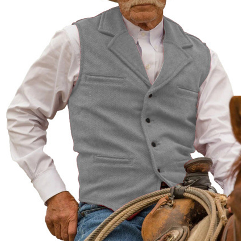 🔥Ofertas imperdíveis – Colete casual de negócios masculino com corte justo