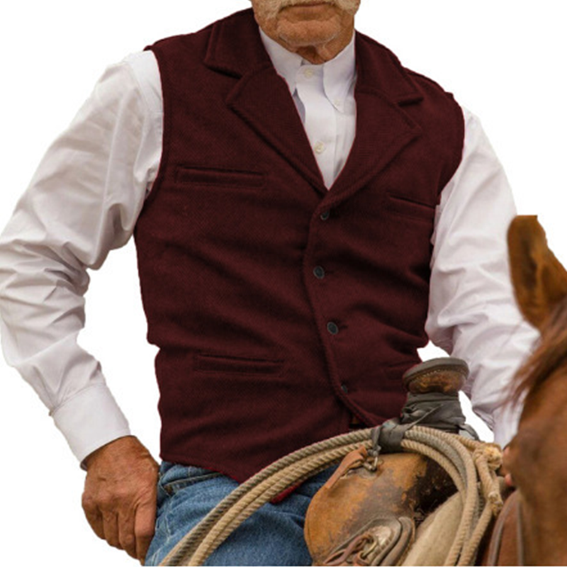 🔥Ofertas imperdíveis – Colete casual de negócios masculino com corte justo